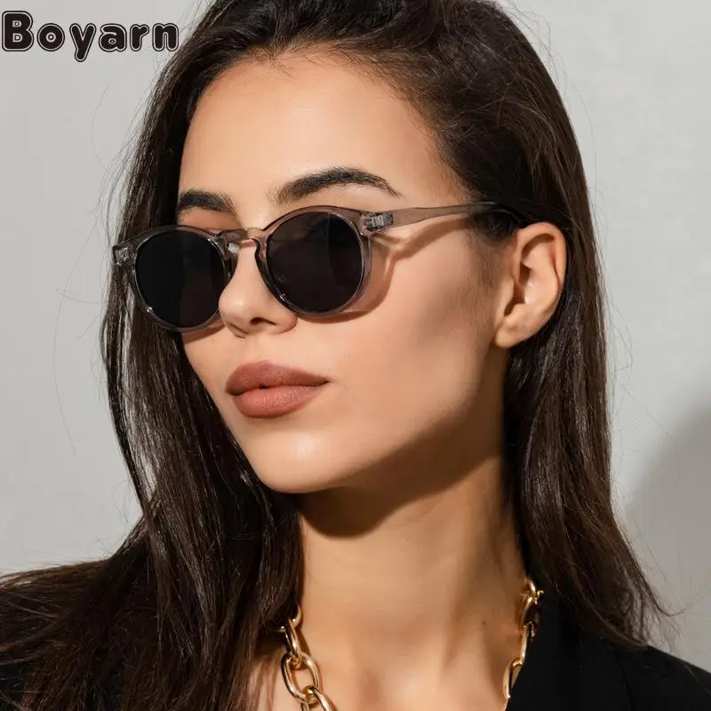 

Boyarn New Retro Small Frame Star Sunglasses Men's And Women's Steampunk Street Photography Rice Nail Sunglasses Trend Kore