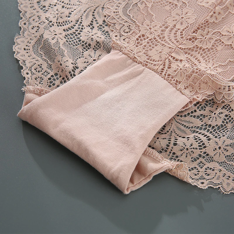 Женское кружевное привлекательное треугольное нижнее белье 3 шт. дышащие