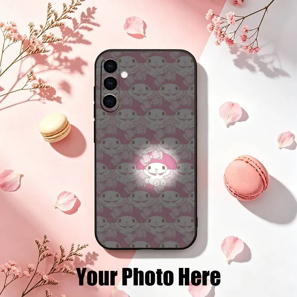 Фото Чехол для телефона с рисунком My M-Melodys Girls Fave для Samsung Galaxy A73, A72, A71, A70, A53, A52, A51, другие модели, мягкий черный чехол №3