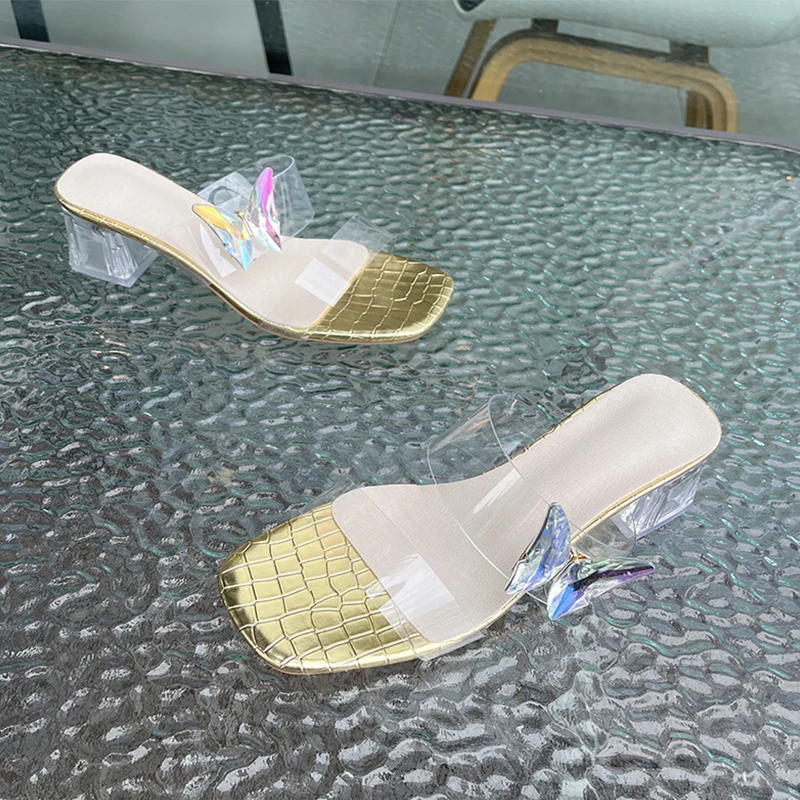 

Женские сандалии на среднем каблуке, летние туфли-лодочки с ремешком на пятке