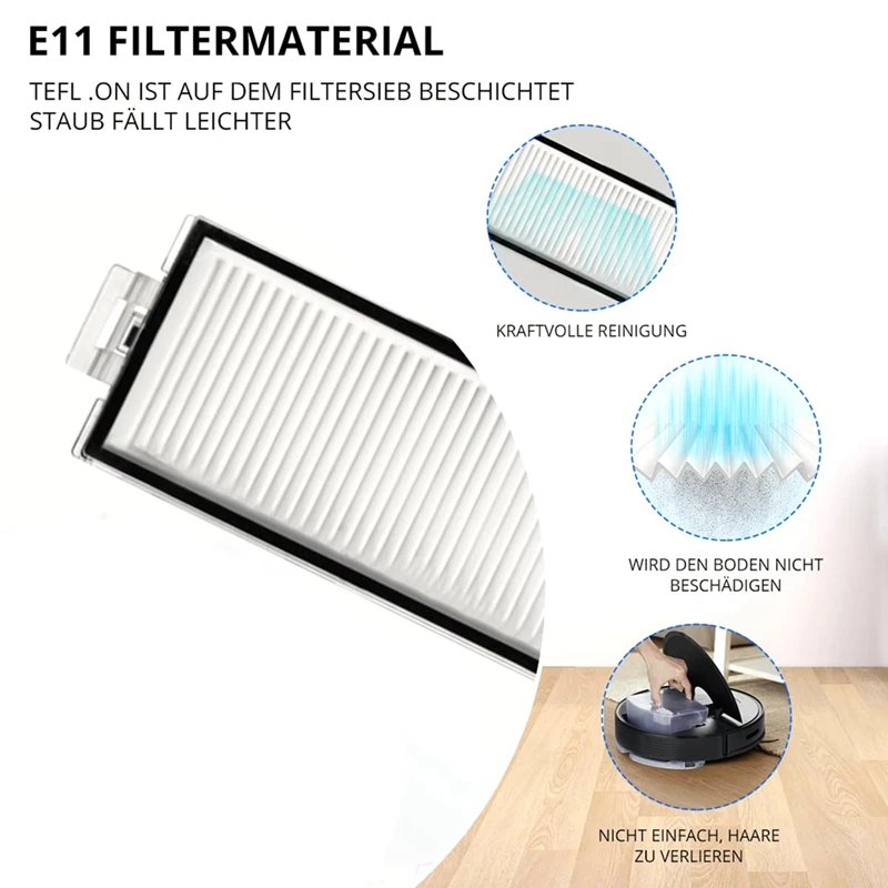 Запасные части роликовая щетка боковые щетки HEPA-фильтр для Roborock Q7max Q7max+