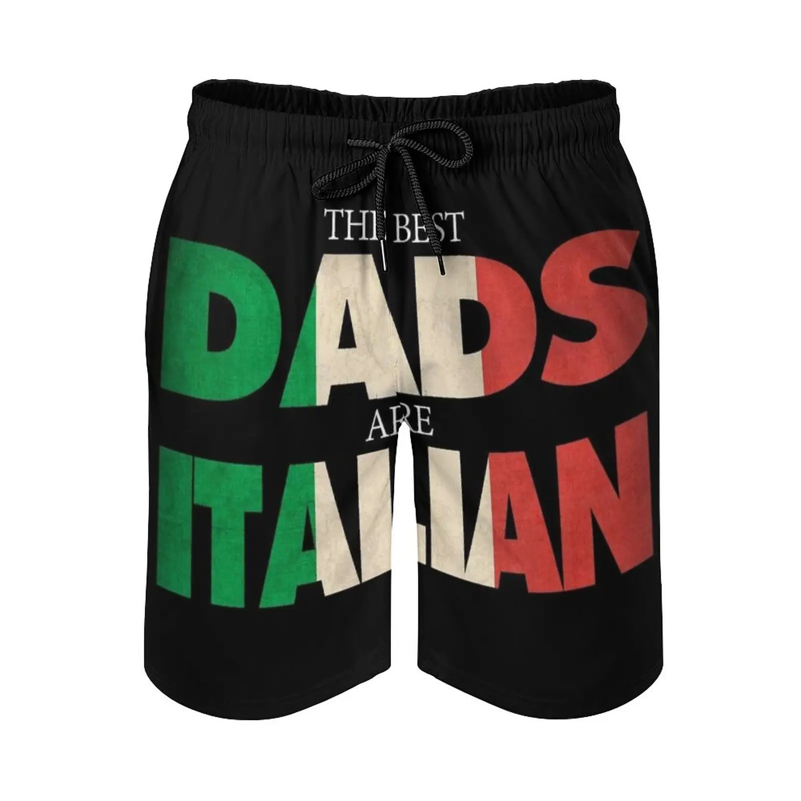 

Funny Italian Dad Gift Best Dads Are Italian Flag Surfing Beach Shorts Men'S Boardshorts Patchwork Surf Swim Short Pants