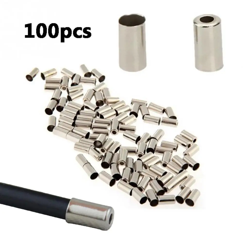 

YFASHION 100pcs 5mm Premium Bicycle Brake Line Caps Mountain Bike Shifter Cord End Covers Cycling Accessories