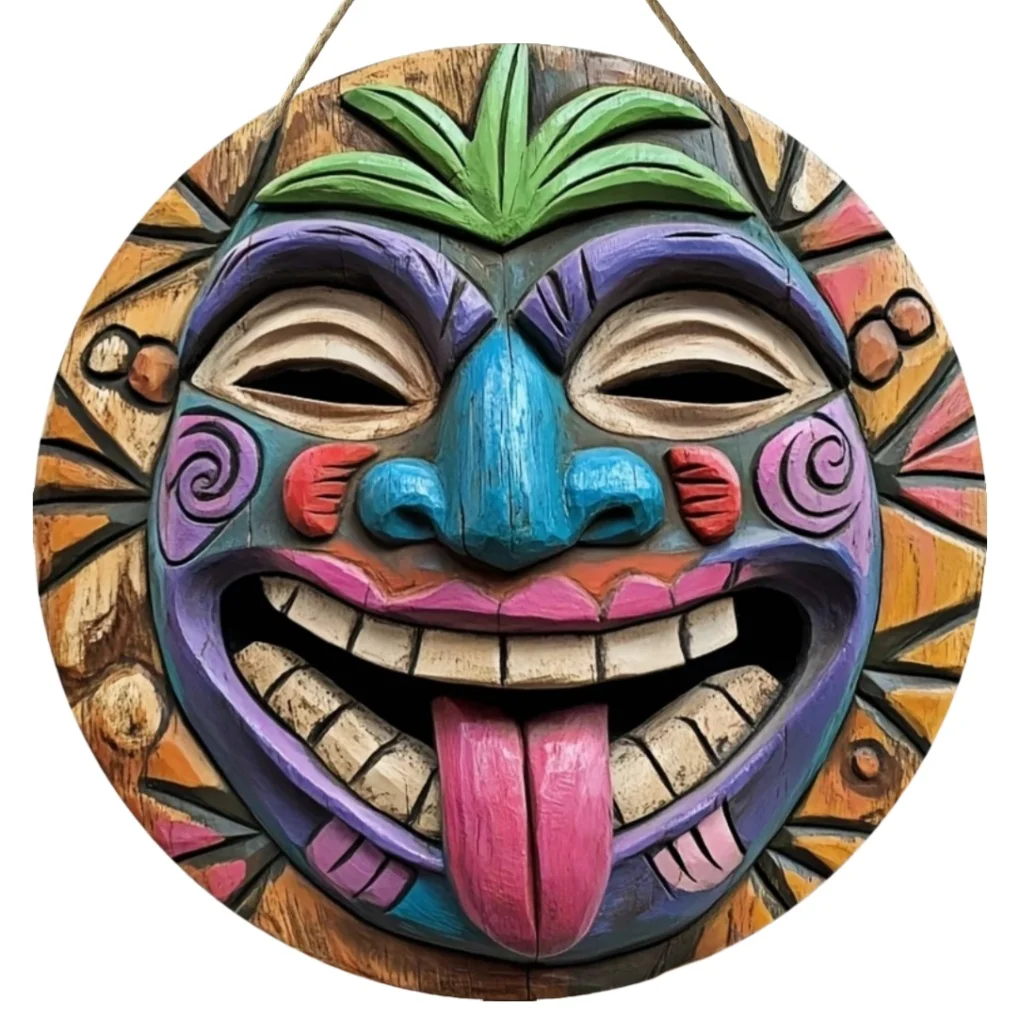 

Деревянная маска Тики