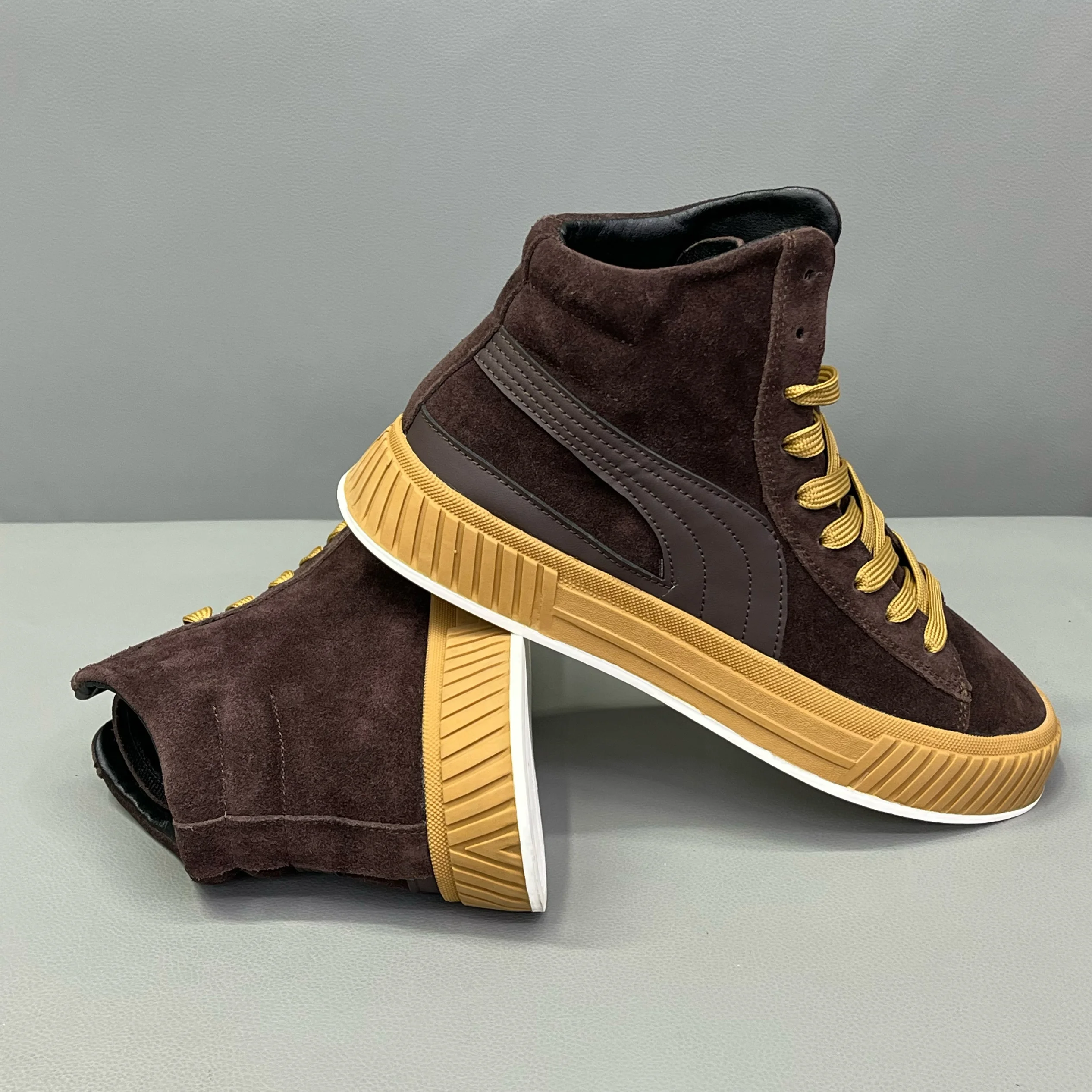 Высокие туфли мужские осенние новые корейские универсальные модные удобная