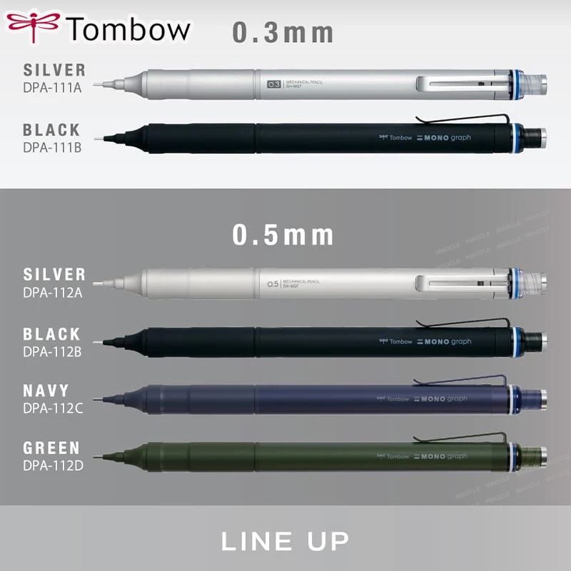 Фото НОВЫЙ механический карандаш Tombow Precision 0.3/0.5 мм MONO Monograph с тонким коническим наконечником φ1.6‑10 мм, автоматический, для плавного письма №1