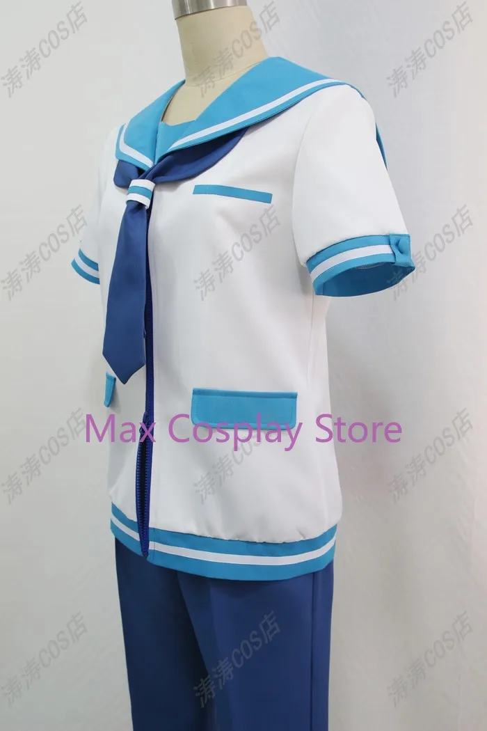 Новинка косплей-костюм Max Cos Nagi no Asukara школьная Матросская униформа