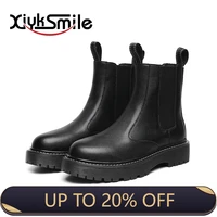 chelsea boots mens high top shoes new british style martin boots mens fleece mens boots