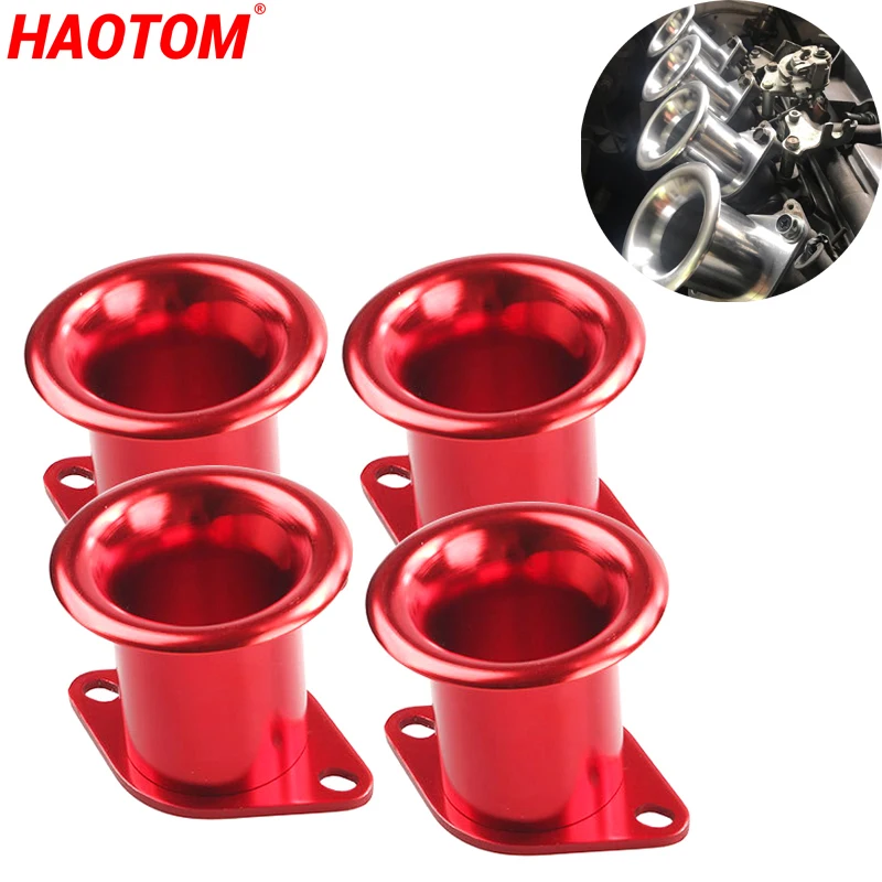 4PCS Velocity V-stacks Airbox Intake V Stack Add Horse Power 20V 4AG ITB/ITBs Air Horn Funnel For Toyota Corolla AE86 GTS