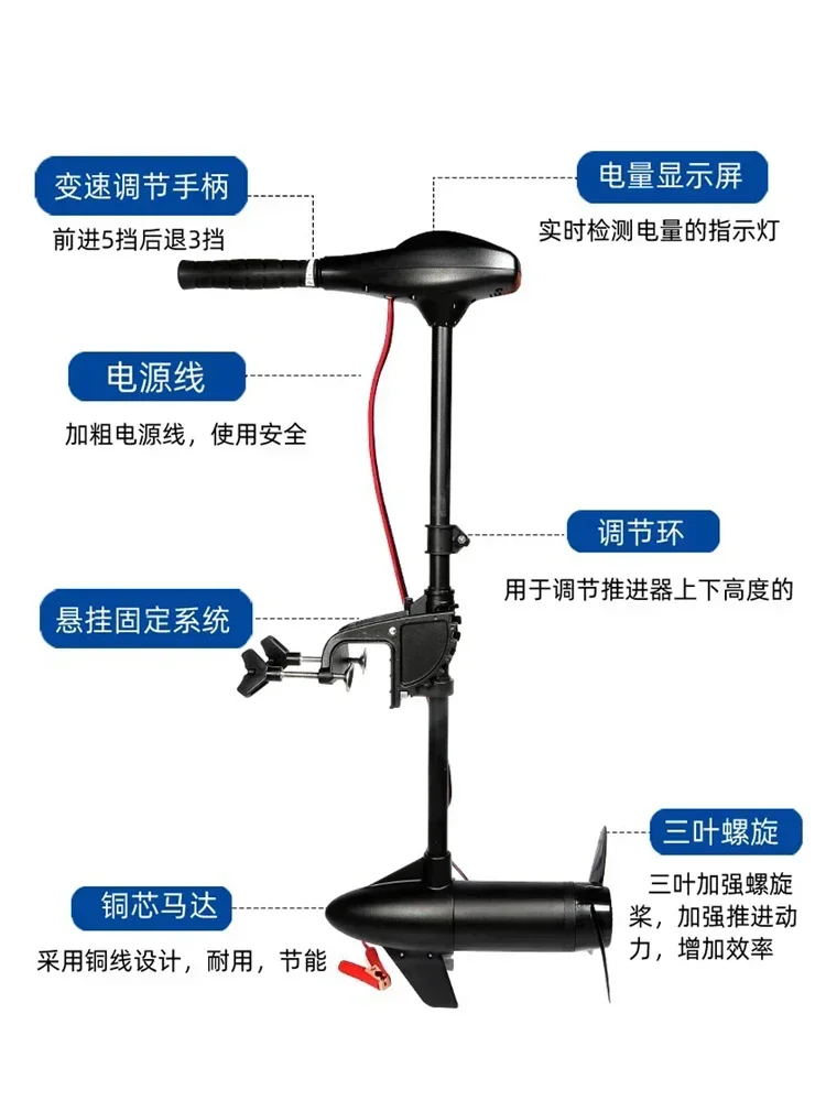 Бесщеточный для электрической лодки Propeller 12V Резиновый плоский пропеллер