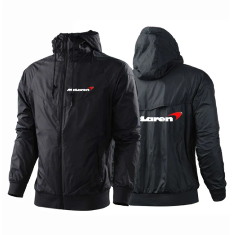 

Ветровка мужская с логотипом McLaren в стиле Харадзюку, однотонная куртка на молнии в стиле хип-хоп, куртки с принтом, спортивные популярные кла...