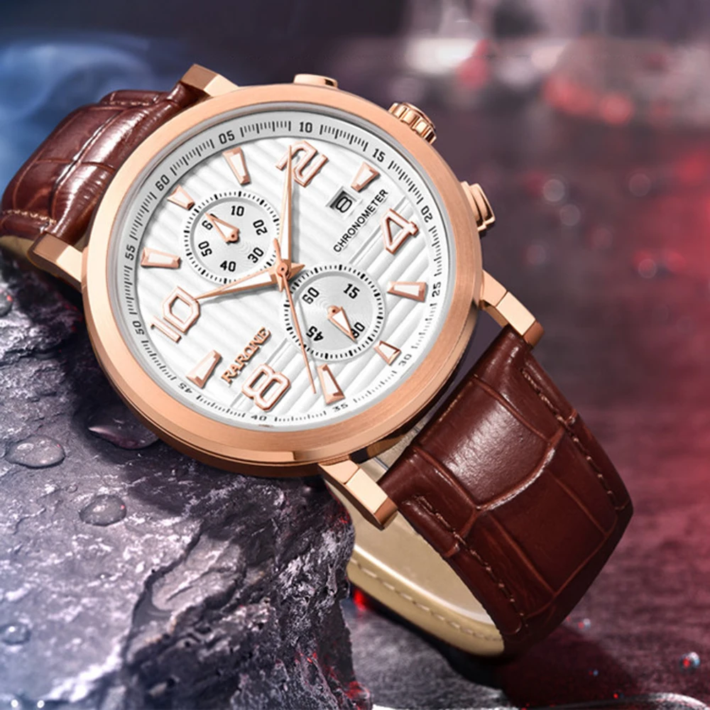 

Pilot Chronograph Watch Men Sports Vk61 Quartz Wristwatches Luxury Chrono Watch 41mm Stainless Steel Luminous Clocks RARONE 2023