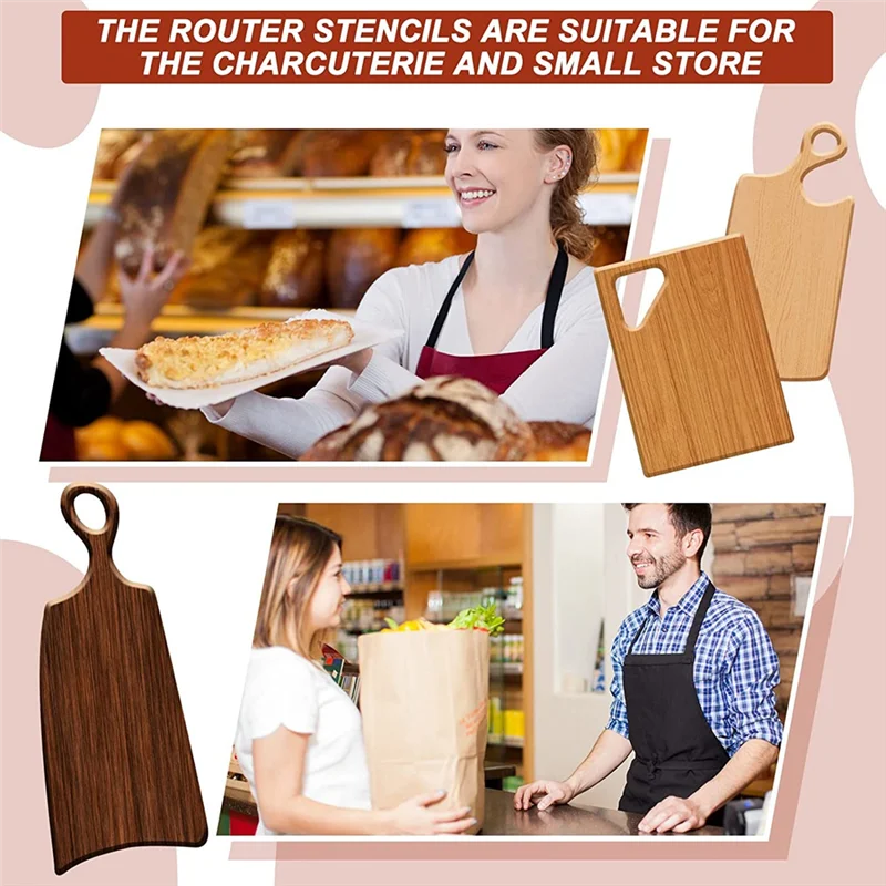 5 шт. шаблоны маршрутизаторов для деревообработки акриловые угловые трафареты с