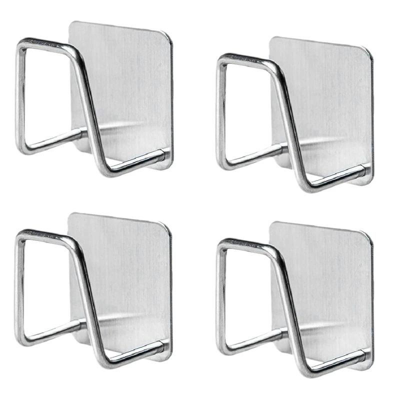 

4Pcs Sponge Holders,Strong Adhesion Rustproof & Waterproof Small Sponge Holder For Kitchen Sink,Caddy,Brush & Pot Lid