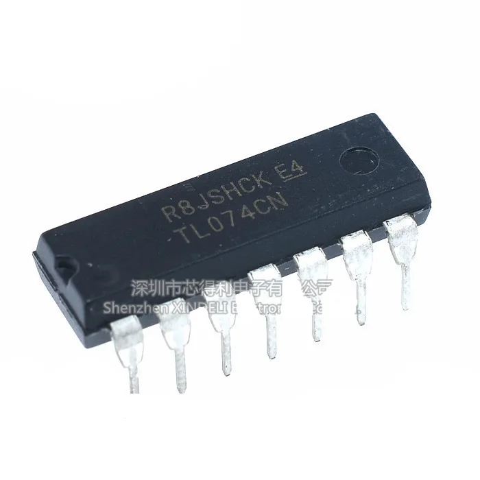 

New original TL074 TL074CN DIP-14 low power op amp chip operational amplifier