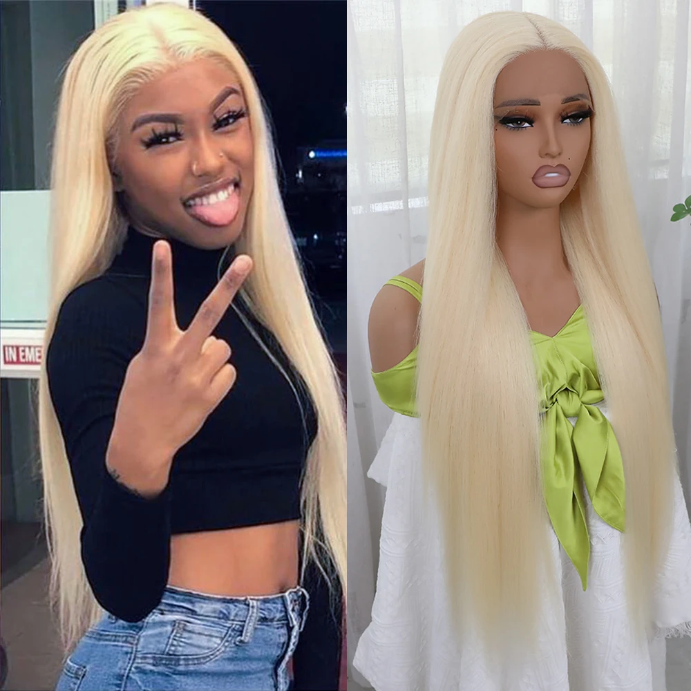 Apolaurel 613 Цветной Т-образный Синтетический Кружевной Парик 32-дюймовый Длинный Яки