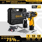 Шуруповерт DEKO аккумуляторный, 12 В, 16 В, 20 в, 18 + 1 настроек