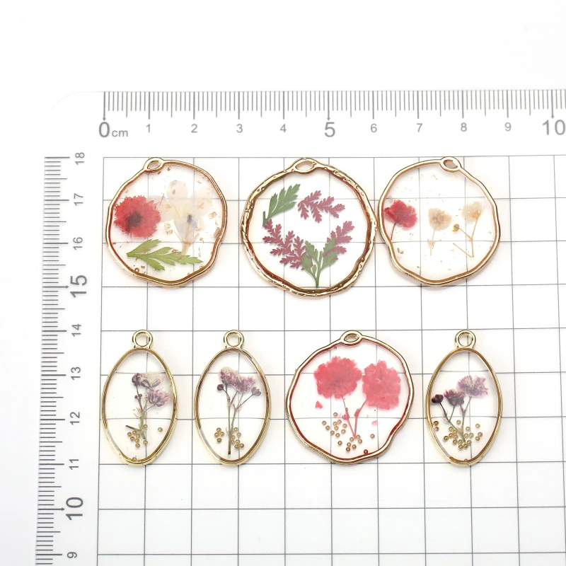 2 шт. Прозрачные плоские прессованные Натуральные сушеные цветы гибискус