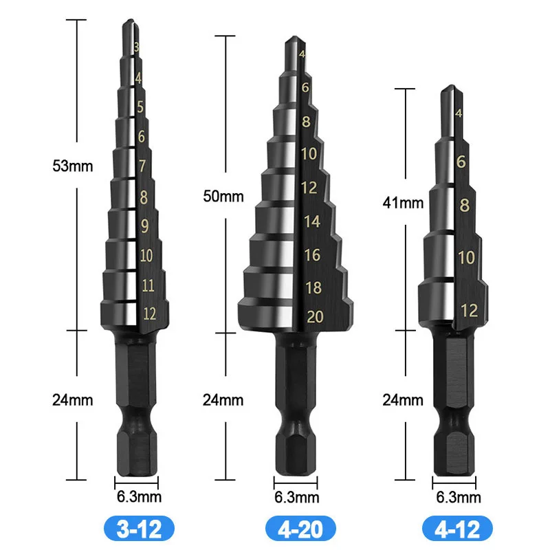 Рисунок 3 - Набор ступенчатых Сверл из быстрорежущей