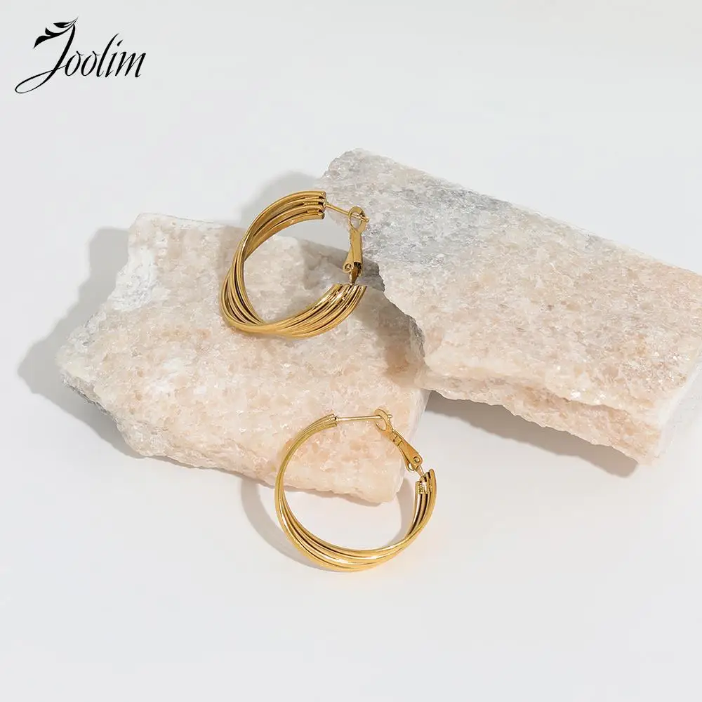 Joolim высококачественные поливинилхлоридные модные крупные серьги ювелирные