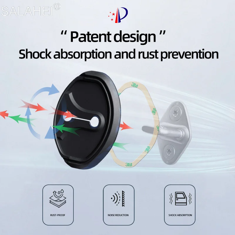 Автомобильная дверная Бесшумная амортизирующая Подушка силиконовая застежка