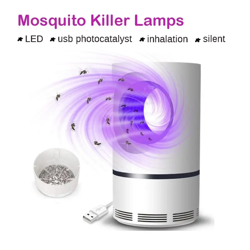 Лампа-ловушка для комаров Домашний Светильник с фотокатализатором светодиодная