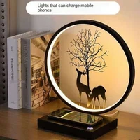 modern desk lamp smart wireless mobile phone charging touch switch is suitable for bedroom bedside