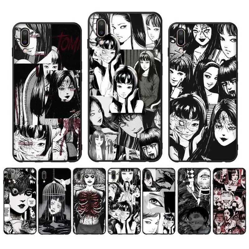 

Anime Junji Ito Terror Horror Phone Case for Vivo Y91C Y11 17 19 17 67 81 Oppo A9 2020 Realme c3 cover