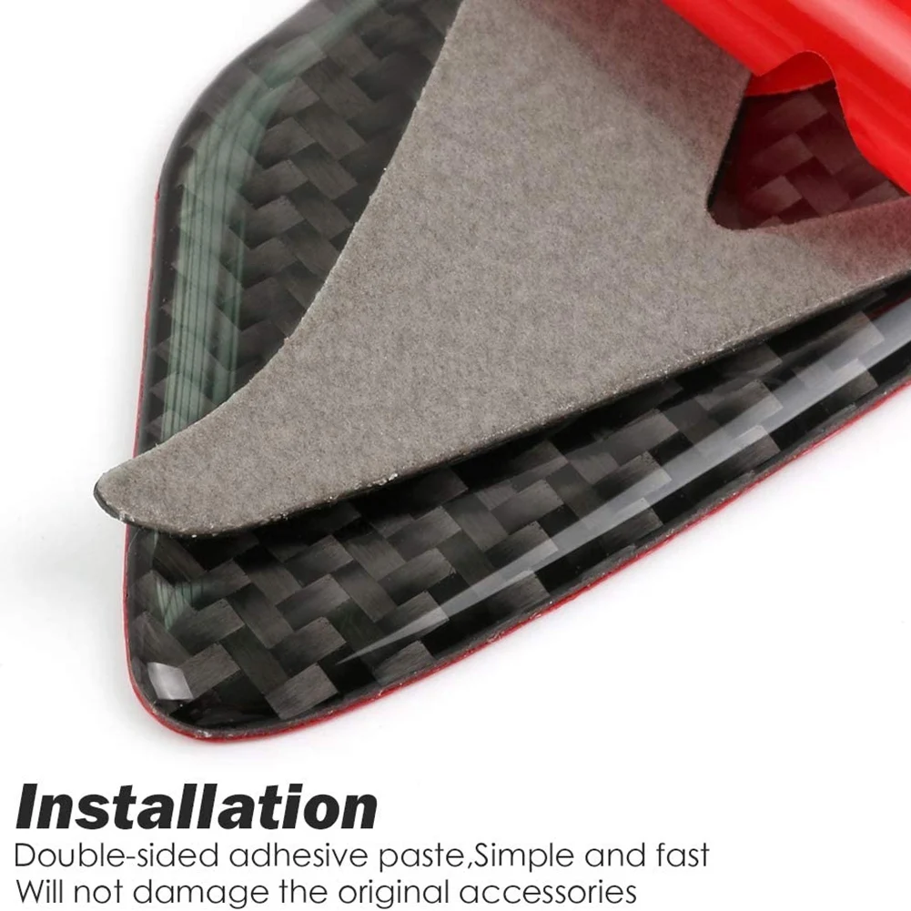 Наклейка на дверную ручку для Chevrolet Camaro 2016 -2020 из углеродного волокна