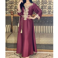 wepbel muslim abaya women maxi dress ramadan robe embroidered bronzing collage islamic clothing dress turkye robe hijab caftan