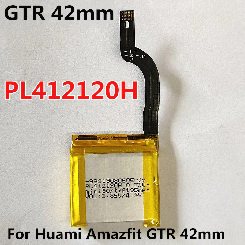 Аккумулятор для Huami Amazfit Bip Ares Pace A1609 Trex GTR 2 2e Stratos 3 Pop Pro 47 мм 42 GTS2 Mini PL 412120 H 402022 GH 402120 В