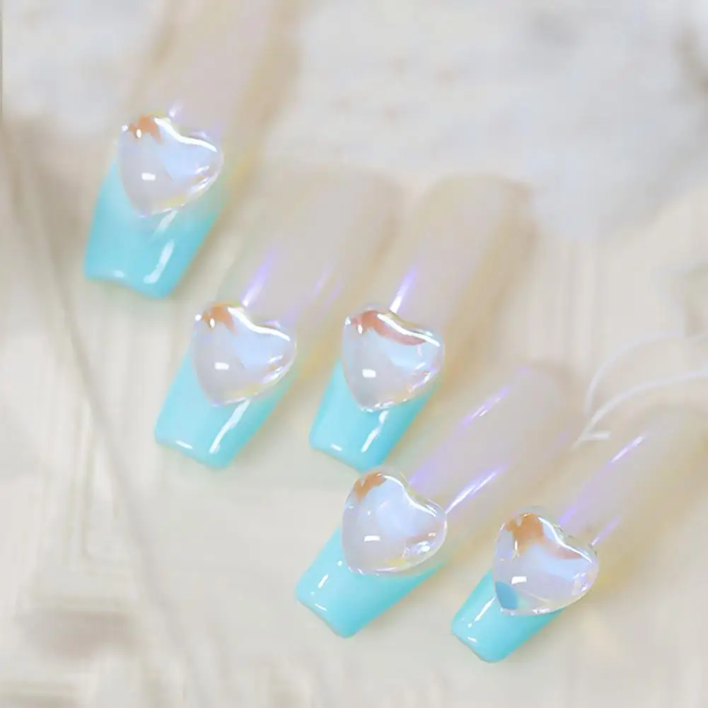 

20Pcs Delicate Portable Non-drop Candy-colored Rhinestone Nail Accessories for Party Nail Ornaments Nail Ornaments