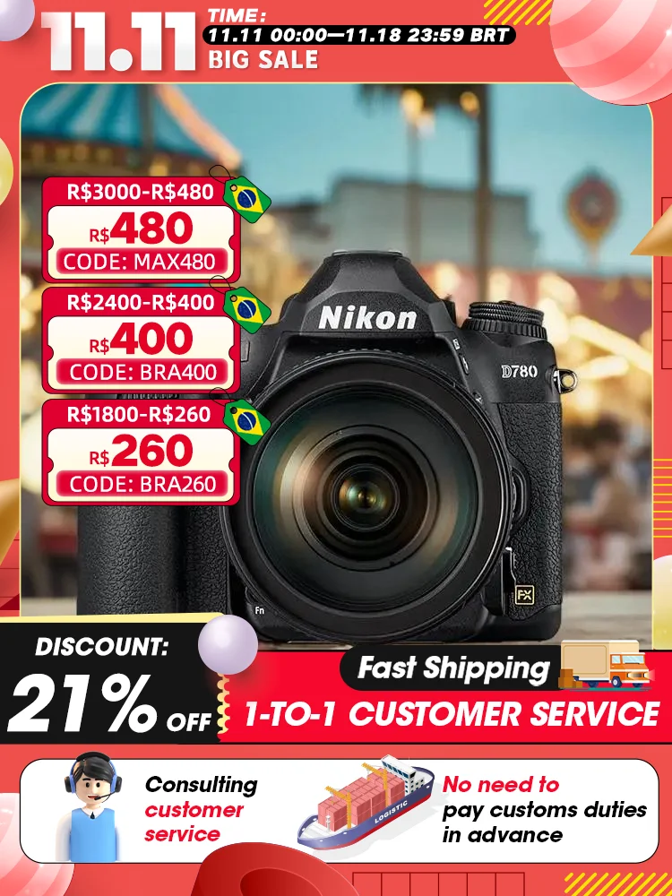 Nikon D780 DSLR цифровая зеркальная камера Профессиональная фотография 24 5 МП 4K видео