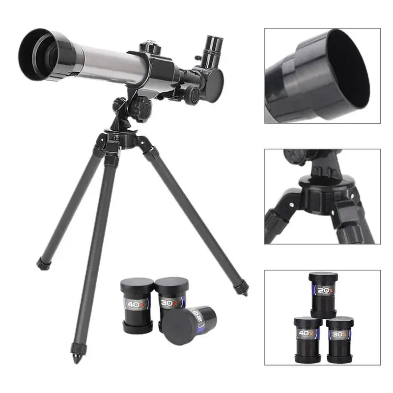 

Монокулярный Телескоп для детей, HD окуляр, оптический рефрактор, телескоп со штативом, наружный телескоп для кемпинга, путешествий, звезды, ...