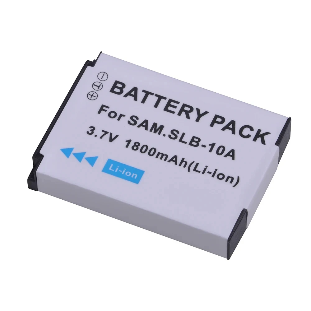 Аккумулятор SLB-10A SLB 10A для Samsung ES55 EX2 WB150F WB350F WB500 WB550 WB800F WB1100F WB2100 HMX-U100 HMX-U100UN |