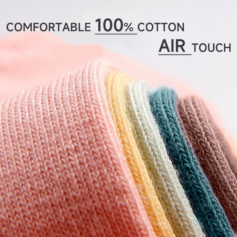 MiiOW 5Pairs/Lot Colorful Women Solid Ankle Socks Set Fashion Brand Concise Summer Breathable Cut Short Cotton Sokken for Ladies