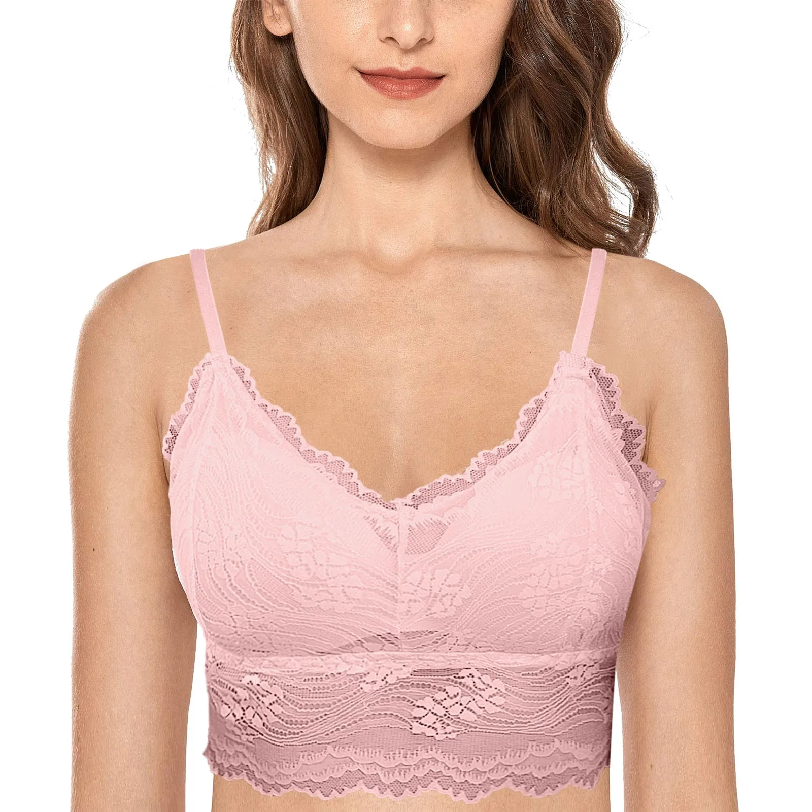 

Sexy Backless Lace Bra For Womens Summer Open Back U Shaped Bra Without Steel Ring Ladies Lingerie Suspender Vest Wrapped Chest