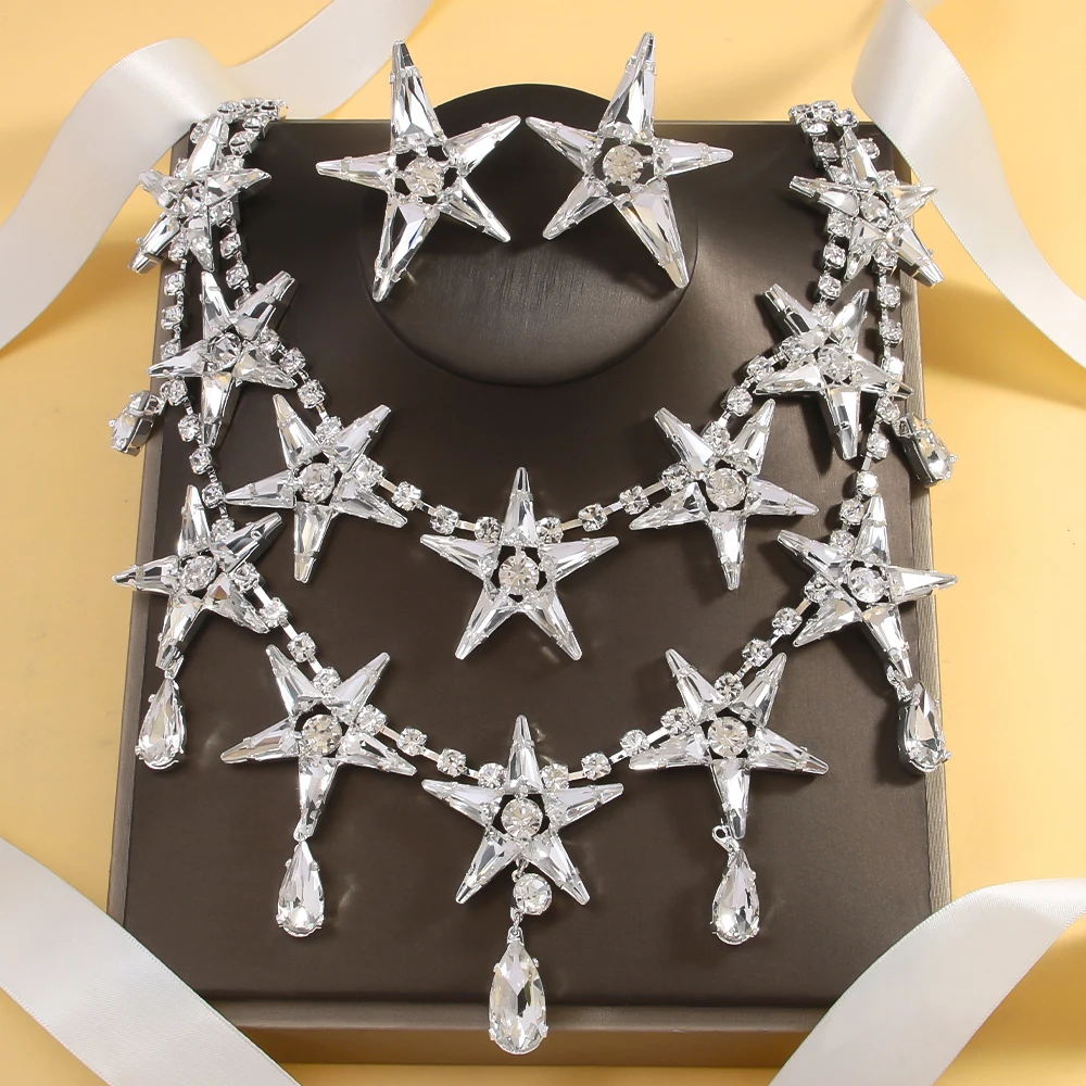 Крупные Искусственные Свадебные женские серьги Stonefans бесплатная доставка 2024