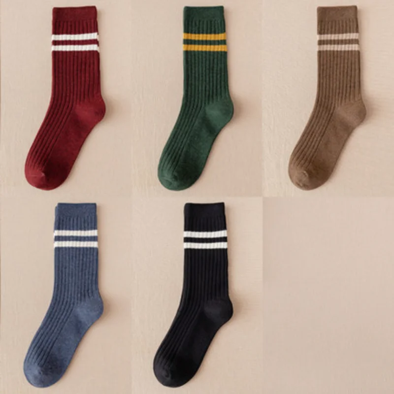 Women Socks Cotton Socks Spring and Autumn Models Japanese High-tube Cotton Socks Autumn and Winter Korean Stockings