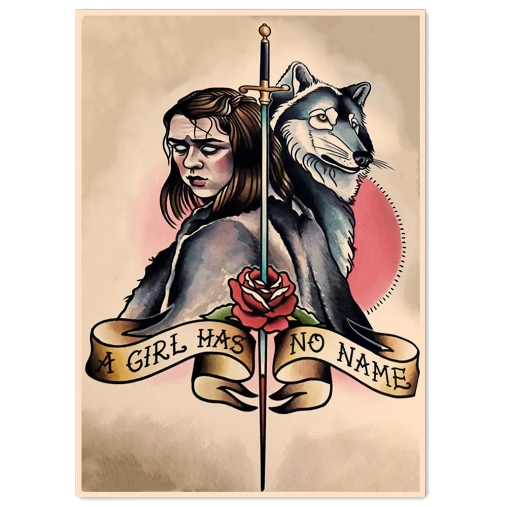 Песня со льдом и огнем. Тату художественные картины винтажные ужасные фильмы