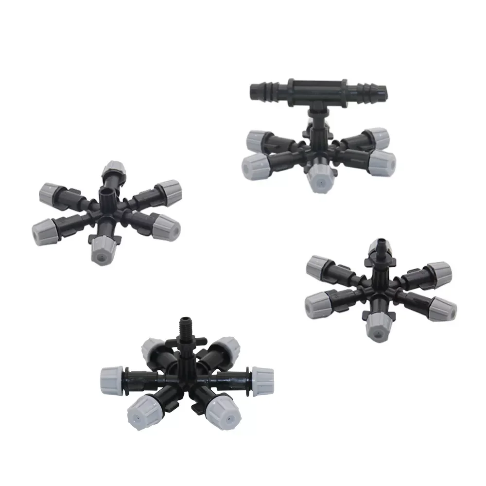 

1 Pc Multi-nozzle Gray Sprinkler Garden Greenhouse Irrigation Sprayer Agriculture tools Water Fogger Cooling Misting Nozzle