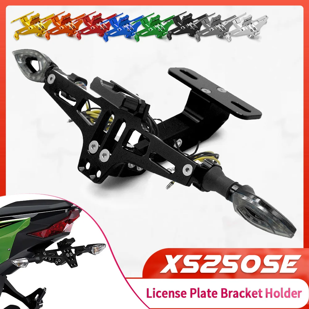 

For YAMAHA XS 250 SE 1979 1980 1981 1982 Motorcycle CNC Aluminum License Plate Bracket Licence Plate Holder Frame Number Light
