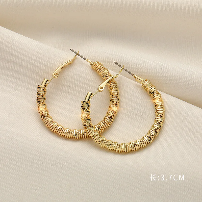 

S925 Silver Needle Earrings Women's 2022 New Trendy Personality Temperament Net Celebrity Simple High-end Female Korean Earrings