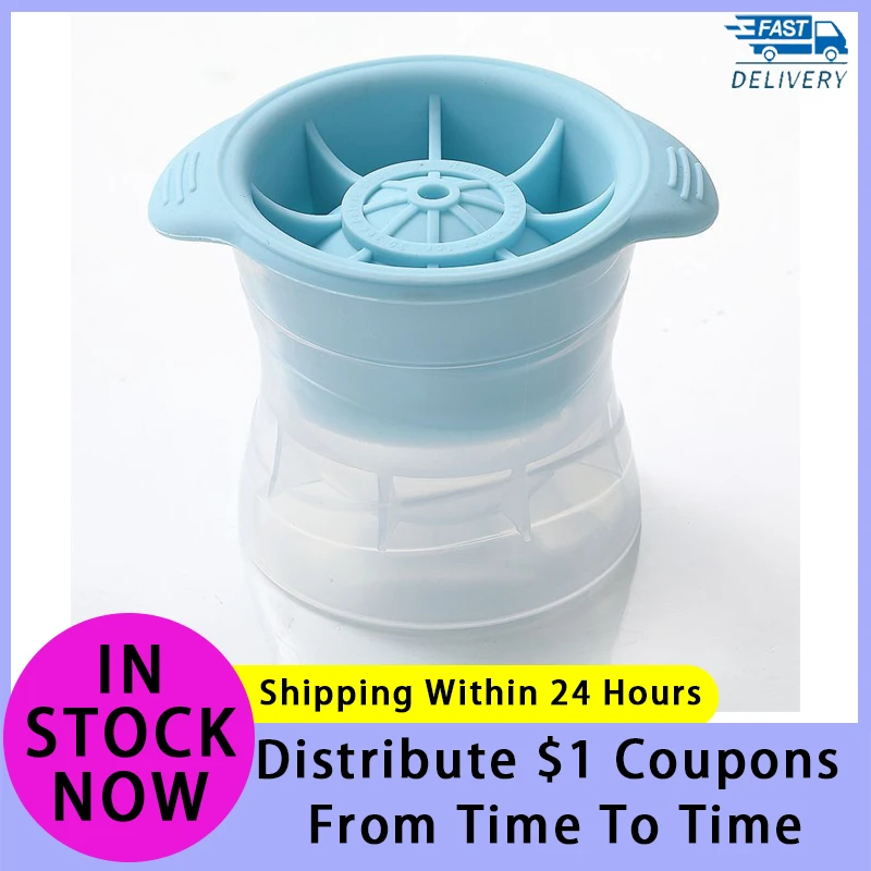 

Newest Ice Ball Maker Tray Ice Cube Trays Reusable Silicone Ice cube Mold Ice maker with Removable Lids with big Discoun