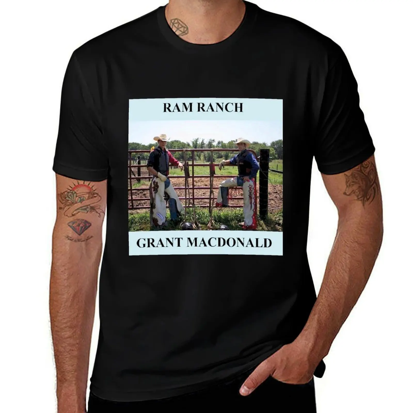 Фото Футболка Ram Ranch Grant MacDonald, повседневная футболка с графическим принтом №1