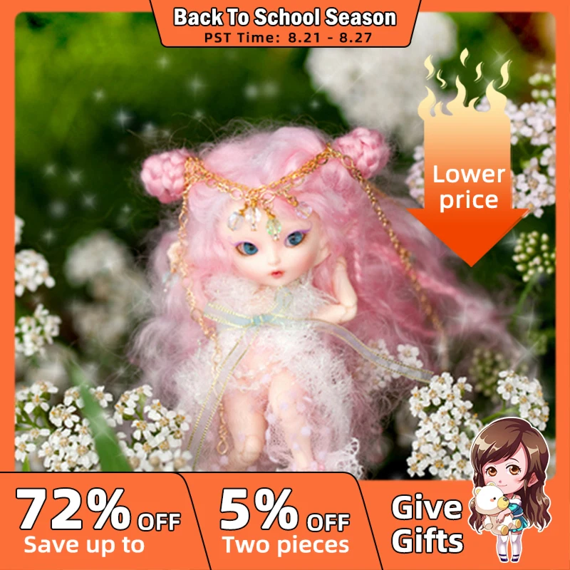 FreeShipping Fairyland FL Realpuki Roro Doll BJD 1/13 Pink S