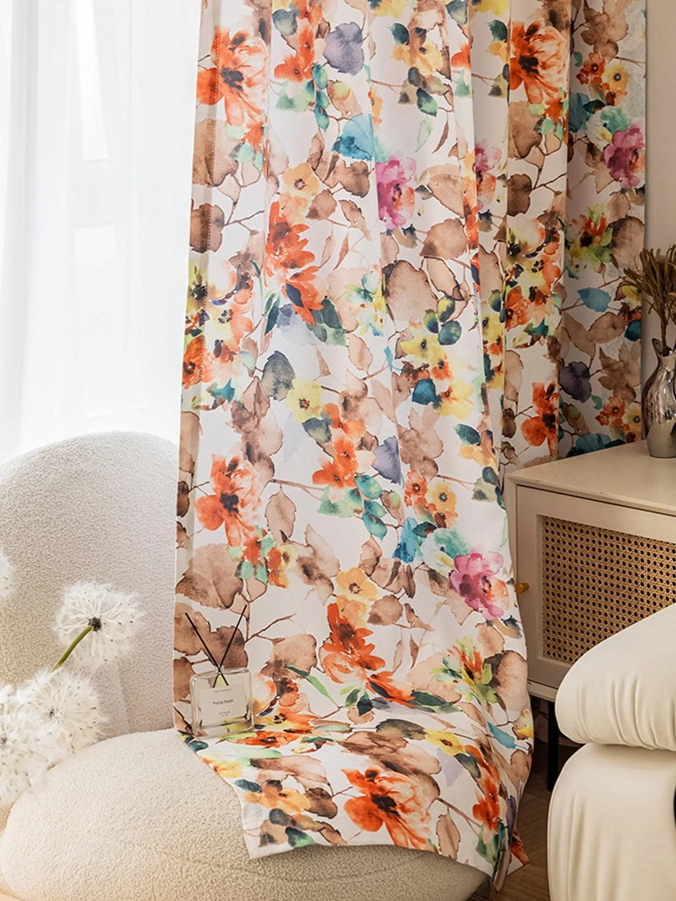 Полузатемняющие шторы для гостиной в американском сельском стиле шаохуа 1 шт.