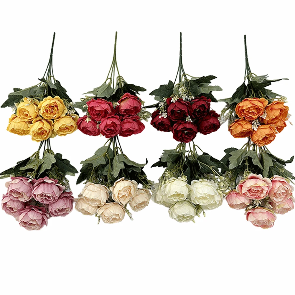 Стул Цветочный Декор Искусственные Пионы Домашний Цветы Красиво Предсказаемый