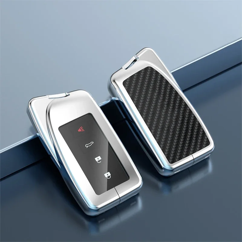 Новый карбоновый металлический чехол для дистанционного ключа из ТПУ Lexus NX GS RX is es