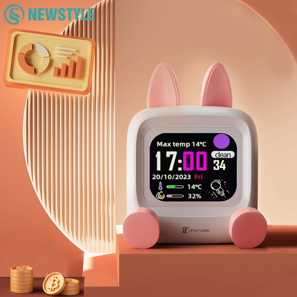 Мини-умная метеостанция, часы, Wi-Fi, настольный дисплей, ночник, ТВ ...